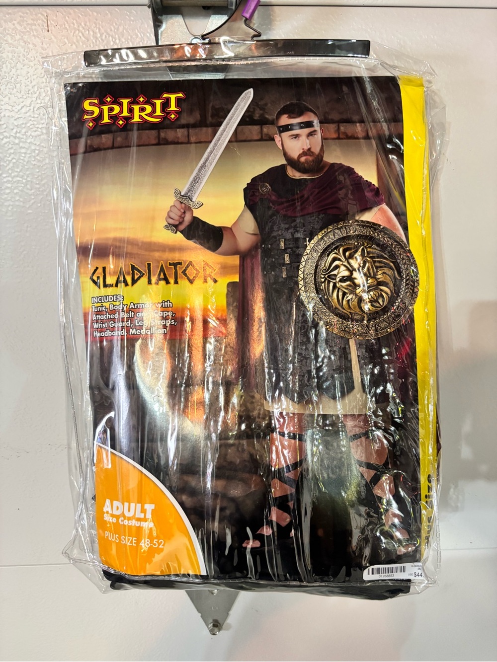 New Spirit Gladiator Costume in Black and Gold